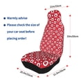 thumbnail image 4 of Xecao Ladybugs And White Dots Print Car Seat Cover in That Fits Most Cars, Vans, SUVs, and Trucks., 4 of 7