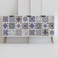 thumbnail image 3 of Walplus Peel and Stick Backsplash Malaga Spanish Blue Wall Tile Decals 96 Pcs 6" x 6", 3 of 6