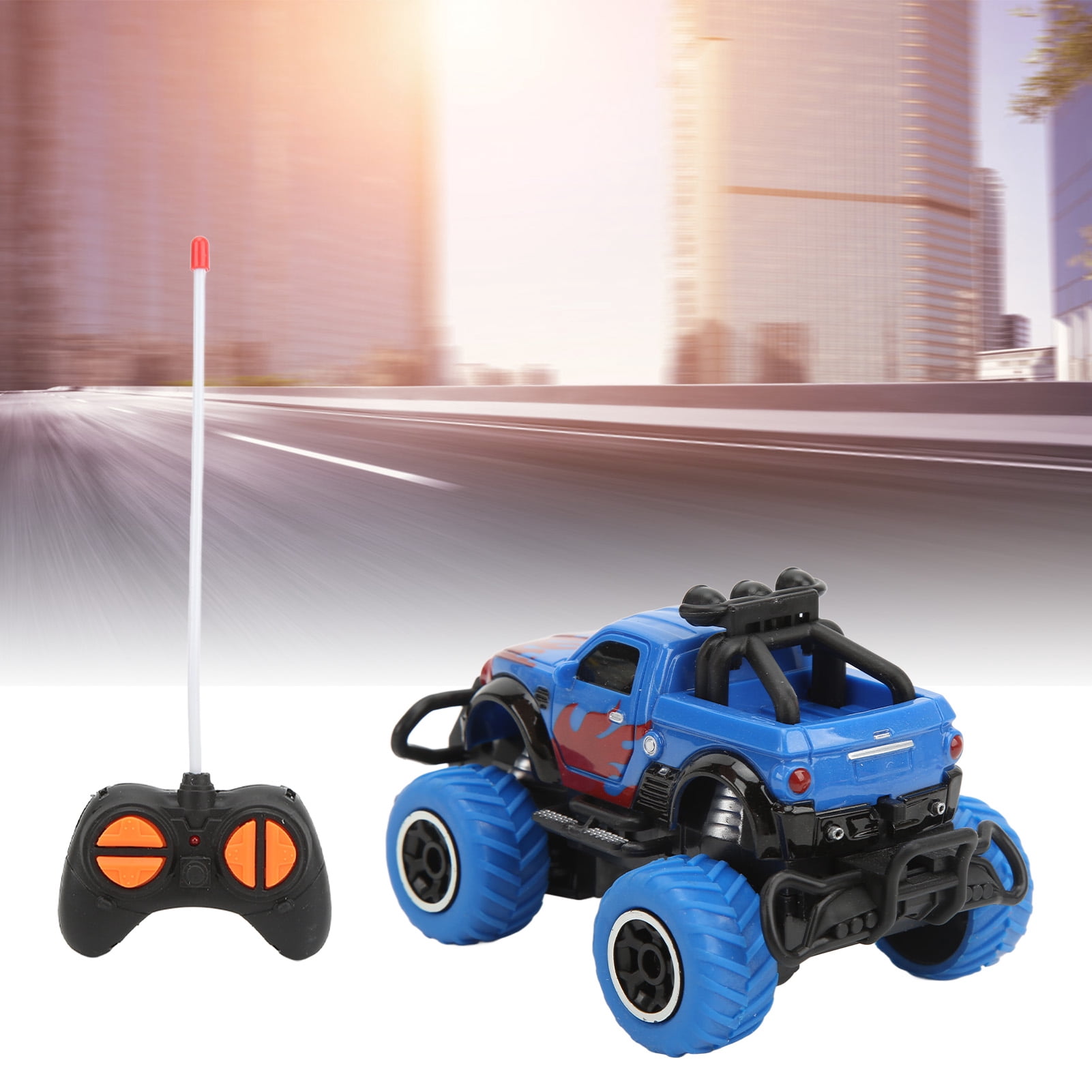Remote Control Car, Exquisite Details 1:43 Scale RC Car 4 Channel Remote Control  for 3 Years Old And Above Red,Blue
