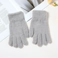 thumbnail image 2 of Bibifish Womens Gloves Winter Warm Elegant Fuzzy Gloves Solid Color Fluffy Plush Gloves Cold Weather City Walks Outings Holiday Gloves, 2 of 9