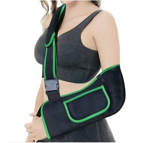 Arm Sling Shoulder Immobilizer - Rotator Cuff Support Brace - Comfortable Medical Sling for Shoulder Injury,Left and Right Arm,Men and Women,for Broken,Dislocated,Fracture,Strain