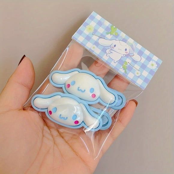 2pcs Sanrio Cute Cartoon Hair Clip Set, Women's Hair Accessories, Bangs Clips, BB Clips, Festive Gift, Assorted Designs