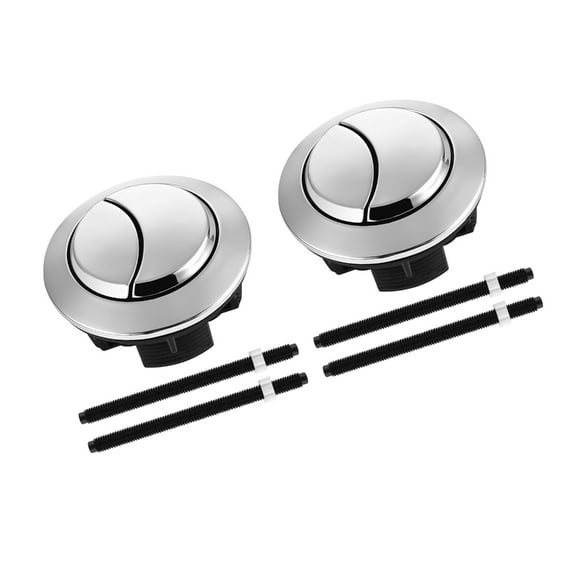 Necvior Toilet Flush Button Replacement 38mm Double Function Round Designings Push Button Simple Installation for Home Bathrooms