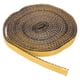 thumbnail image 1 of Junta de estufa de leña, 3/8" x 1/8" x 157" Cuerda de sellado plana de fibra de vidrio de grafito autoadhesiva de alta resistencia a la temperatura para puertas de estufas y chimeneas, negra, 1 of 6