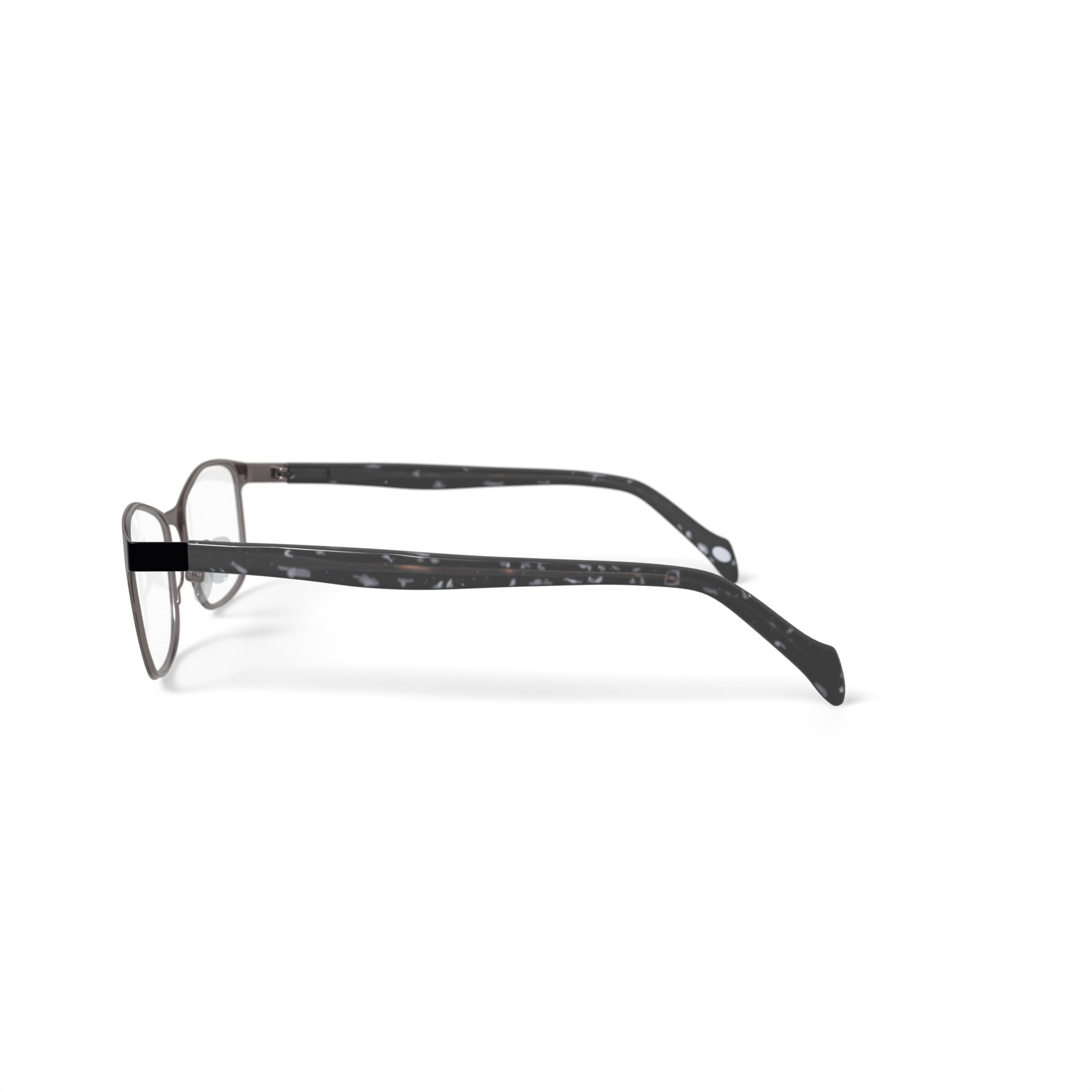 Laura Ashley Women's Emma Rectangular Prescription Eyeglasses with Case, Black
