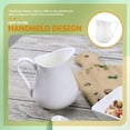 thumbnail image 2 of Pyramidti Milk Cup Milk Container Drink Pitcher with Spout Pitcher with Handle Refrigerator White 11.5x11cm, 2 of 8