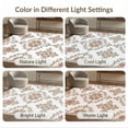thumbnail image 7 of ODIKA Beige Ornate Botanical Motif Featuring Repeating Rugsbeige for Master Suite, California King, Under Bed, Foldable Easy Care, 7 of 7