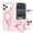 Cherrypink, variant on Allytechgroup for iPhone 17 Case with Rotating Ring Holder Metal Kickstand, Lightweight Shockproof Soft TPU Back Case Magnetic Military Grade Drop Protective Invisible Stand Shell, Coffee