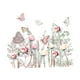 thumbnail image 4 of de pared de flores y mariposas, decoración del hogar, decoración de pared, calcomanía de pared para habitación de niños, 4 of 8