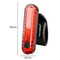 thumbnail image 3 of Juego de 2 luces traseras para bicicleta, luz trasera LED roja brillante para bicicleta, recargable por USB, luz para casco impermeable, linterna para bicicleta, accesorios reflectores de seguridad, a, 3 of 5