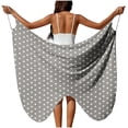thumbnail image 3 of NSLGXD Robe de Plage à Pois pour Femmes, Protection Solaire, Sans Manches, par-Dessus de Maillot, Bretelles Spaghetti, Boho, Grande Taille, Robes Grises, par-Dessus, Taille P-5TG, 3 of 10
