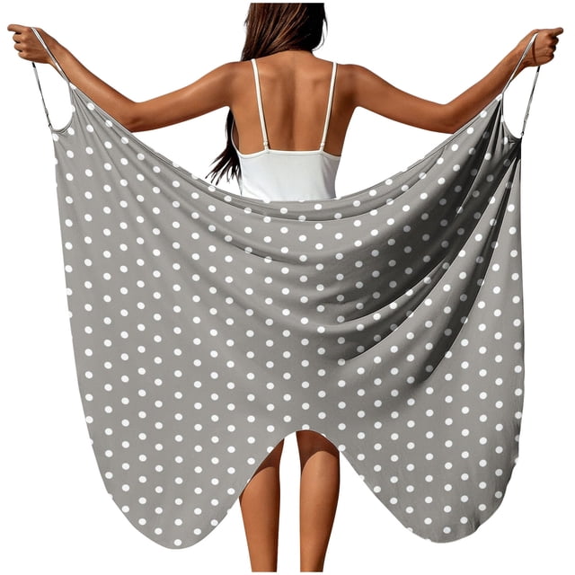 Sortie de Plage pour Femmes avec Taille Ajustable et Design Drapé Transparent, Chiffon Léger pour Vacances en Villégiature