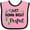 Pink and Black, variant on Inktastic Just Down Right Perfect Down Syndrome Awareness Ribbon Boys or Girls Baby Bib