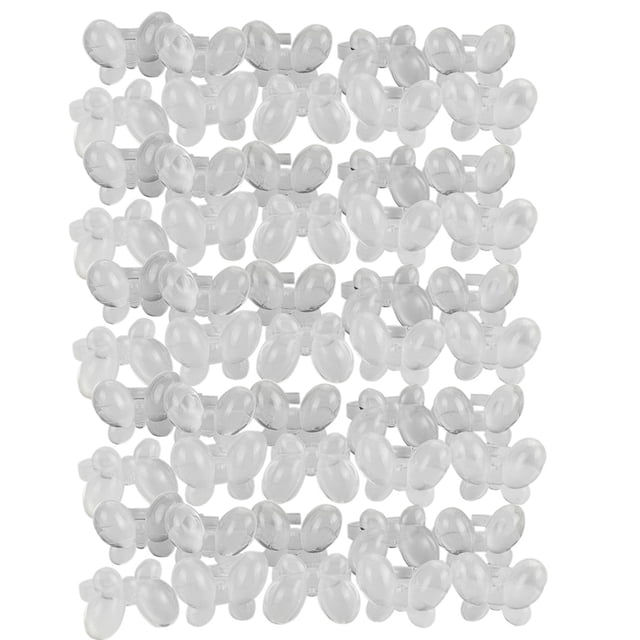 Qarigey 50 piezas anillo de exhibición de esmalte de uñas mariposas en forma de herramienta de exhibición de muestra anillos para decoración de Type3 NO3 Qarigey CE001686-02