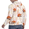 thumbnail image 6 of Lsque Cute Sleepy Fox Pattern Casual Men's Hoodie,Hooded Sweatshirt with Kangaroo Pocket,Pullover Hoodie-XX-Large, 6 of 7