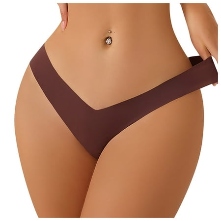 

UoCefik Women Low Waist Breathable Panties Sexy Quick Dry Underwear Solid G-String Thong