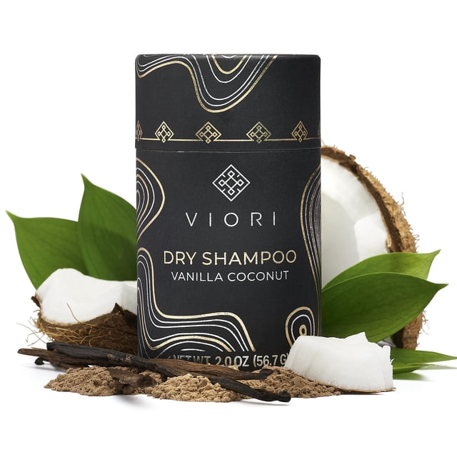 Viori Champú Seco en Polvo Vainilla Coco - Rápida Absorción - Champú Voluminizador - Champú Seco para Cabello Graso - Neutraliza el Olor - Larga Duración