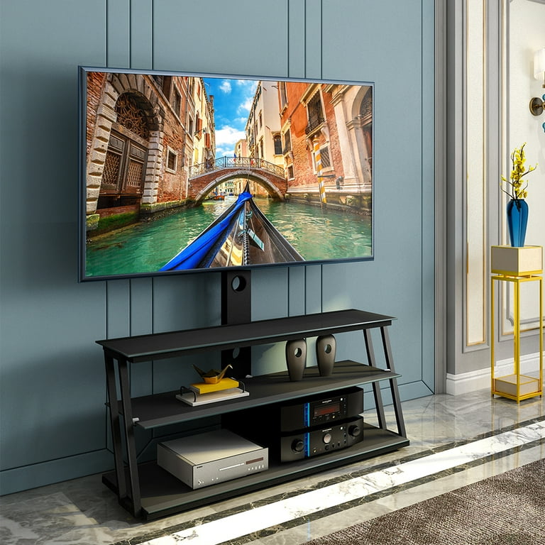 midt i intetsteds greb skotsk Universal Floor TV Stand with Swivel Mount, Floor TV Stand Height  Adjustable Fit 32 37 42 47 50 55 60 65 Inch Plasma LCD LED Flat or Curved  Screen TVs, TV Mount Stand with Cable Management, Q9631 - Walmart.com