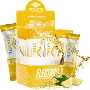 Vitalyte Electrolyte Replacement Powder Drink Mix, 25 Single Serving Stick Packs (Lemon)
