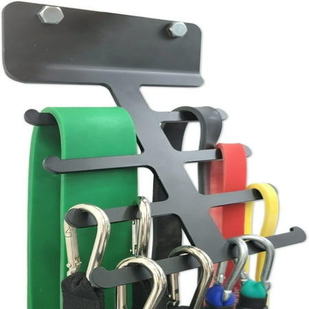 

SHENZHHONGCYC Premium Durable Resistance Band Storage Rack - Space-Saving Adjustable Wall Mount Hanger for Gym Equipment - Versatile Organizer for Jump Ropes - Ideal Storage Solution for
