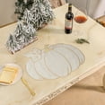 thumbnail image 5 of Heat-Resistant Pumpkin Placemat - Embroidered Table Mat Insulated Dining Protector Holiday Kitchen Decor Washable Fabric Table Setting(Beige), 5 of 6