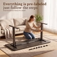 thumbnail image 4 of Homall 55" × 24" Electric Height Adjustable Standing Desk Home Office Computer Desk Memory Preset with T-Shaped Metal Bracket, Black, 4 of 8