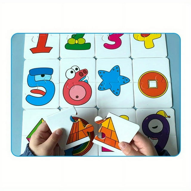 32pcs/box Animal Matching Puzzle For Baby, Image Language Cognition Cards For Children, Pairing Game Montessori Learning Educational Toy Gift For Kids