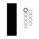 thumbnail image 1 of Funda termorretráctil, envoltura retráctil, versátil, duradera, con anillo de goma, resistente al calor Negro, 1 of 9