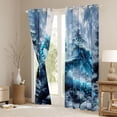 thumbnail image 4 of Homewish 3D Blue Dragon Black Out Curtains for Kids, Magic Glitter Animal Curtains Pack of 2 (42x63 Each), Winter Jungle Tree Bedroom Curtains, Living Room Curtains Decor, 4 of 7