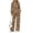 Beige Floral Vine Pattern, variant on FUIALDOLG Purple White Camouflage Lounge Sets, Women's 2 Piece Sweat Set Mock Neck Track Suits Lapel Quarter Zip Sweat Sets for Vacation Sports