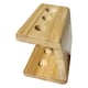 thumbnail image 5 of Soporte para cabezales de cepillo de dientes eléctrico, soporte de madera, soporte para mostrador, organizador de mostrador 4 agujeros, 5 of 9