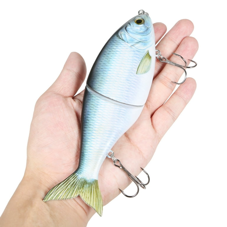 Taruor Glider Fishing Lures 178mm Glide Bait Jointed Swimbait Artificial Hard Baits Lures with Treble Hooks, Size: Color 15