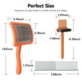 thumbnail image 4 of Fido Fave 3-in-1 Slicker Brush, Extra Long Pin Pet Detangler Brush & Dematting Deshedding Comb for Long-Haired and Thick Coats Dogs and Cats, 4 of 9
