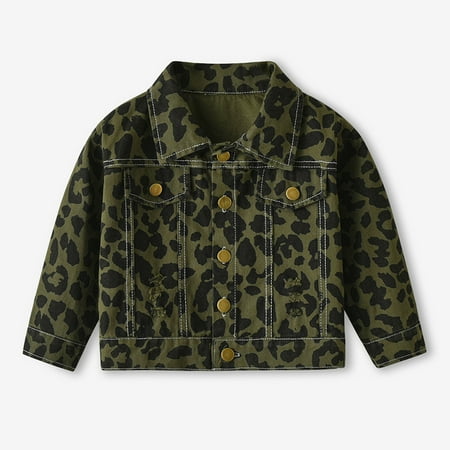 

Leutsin Fashion Kids Coat Boys Girls Thick Coat Denim Print Jacket Clothes Children s Jacket