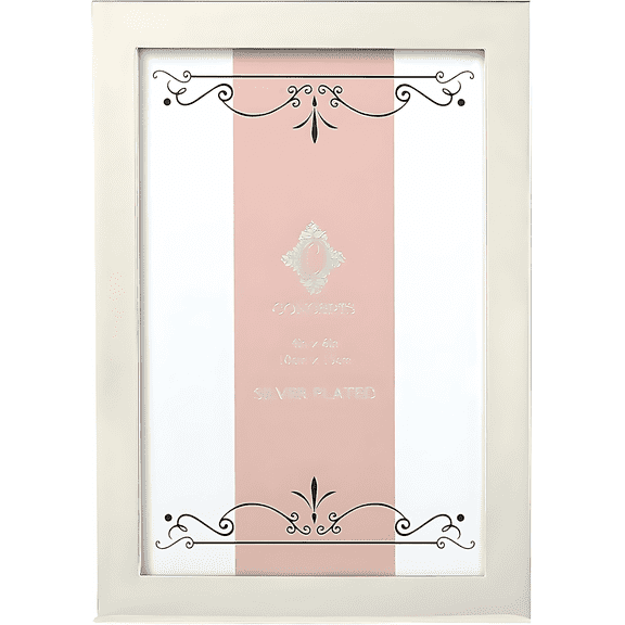 Concepts 4x6 Metal Picture Frame French Classic Silver Family Photo Frame - Elegant Wallhang and Tabletop Décor