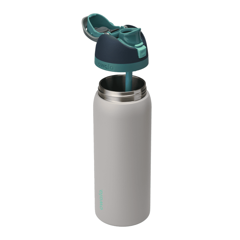 Owala FreeSip Stainless Steel Water Bottle, 32oz, Gray Whale