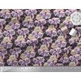 thumbnail image 2 of Soimoi Rayon Fabric Insect,Pansy & Yellow Flower Floral Print Fabric by Yard 42 Inch Wide, 2 of 3