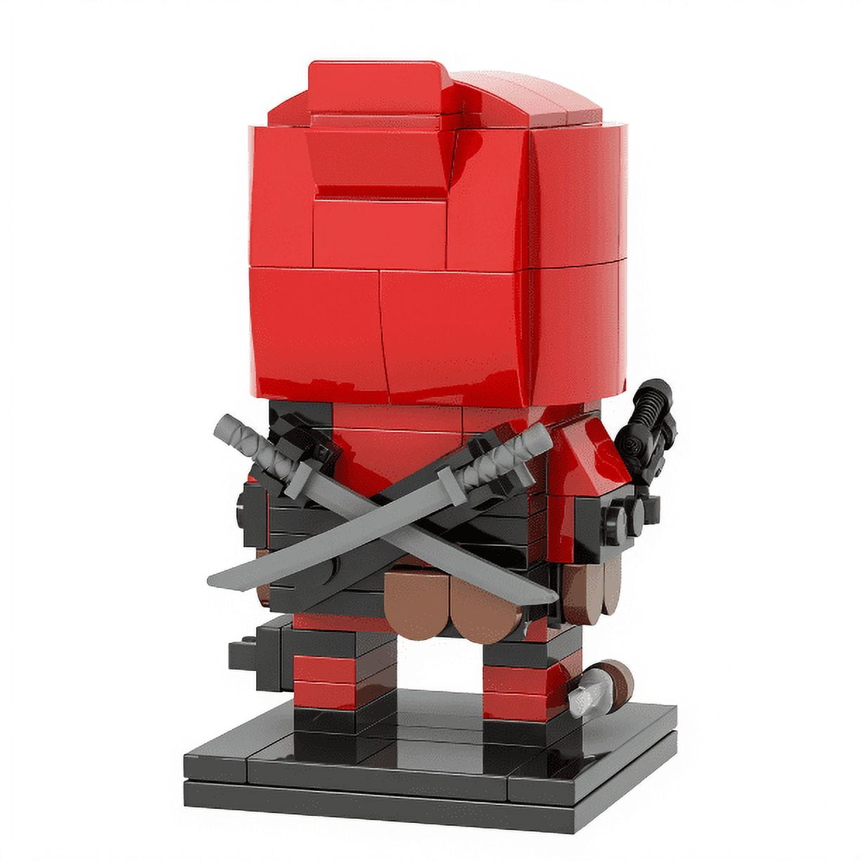 Marvel Deadpool Brick Mini Figure Building Block compatible with LEGO  Brickheadz Deadpool Movie, Desk Decor 125 Pieces