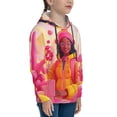 thumbnail image 3 of Picia Digital Nomad Pink Landscape Pattern Youth Hoodie - Warm Pullover Sweatshirt with Kangaroo Pocket, Ideal for Boys and Girls-Large, 3 of 6