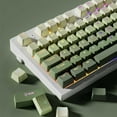 thumbnail image 2 of Green Grape Top-lit RGB Backlit Keycaps Double Shot PBT Keycaps 130 Key Cherry Profile for MX Switches Mechanical Gamer Keyboard, 2 of 9