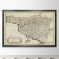 thumbnail image 4 of Antique Map of Tuscany - Barnwood Framed Canvas - 23 x 31 - Black, 4 of 4