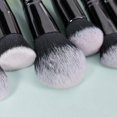 thumbnail image 4 of 15PCS Makeup Brush Kit with Storage Bag Cosmetics Brushes Set For Foundation Loose Powder Blush Concealer Eyeshadow Eyebrow, 4 of 5