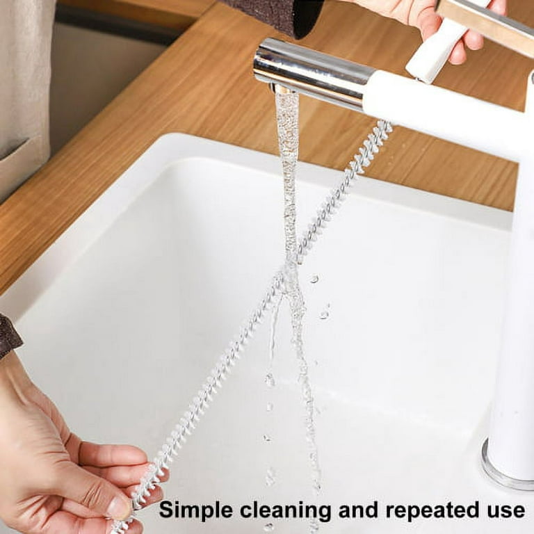 Sink And Drain Cleaning Brush Unblocker Long Kitchen Bath 1m
