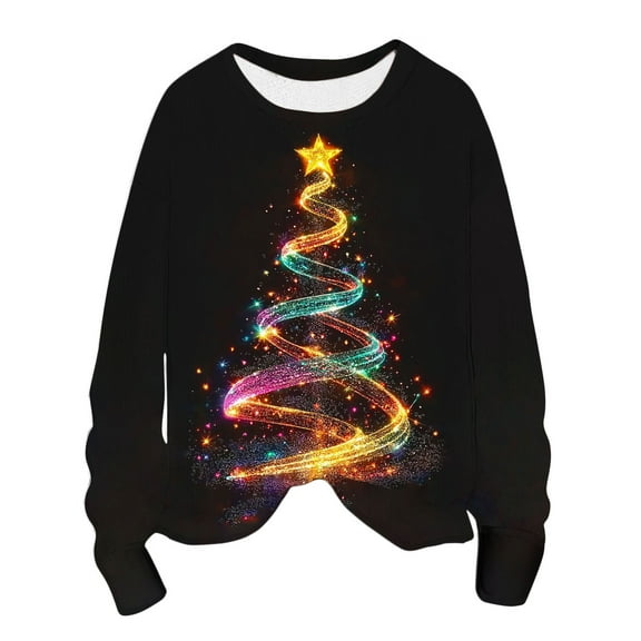 My Items Talove Long Sleeve Shirts for Women Graphic Printed Sweatshirt Fall Fashion Must Haves Graphic Long Sleeve Tee Womens Tops Long Sleeve Cotton Christmas Shirts