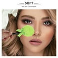 thumbnail image 5 of LOLIPPYY small blush brush for cheeks makeup brush with plush Green 2pcs, 5 of 8