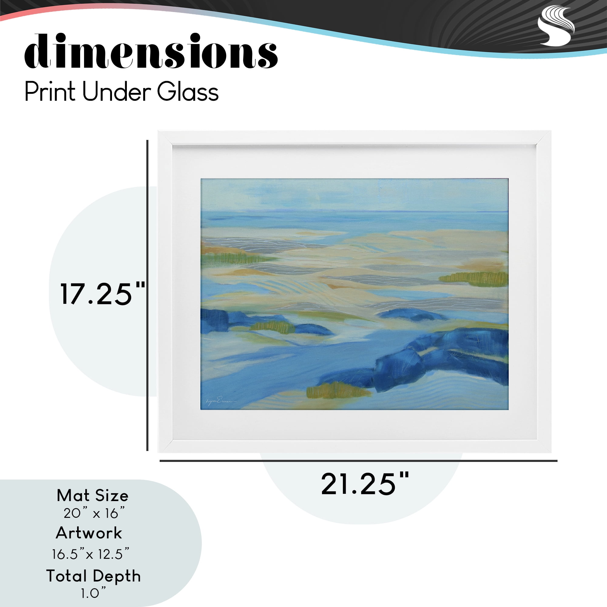 Stupell Industries Coastal Walk Among Dunes White Framed Print Under Glass, design by Lynn Ericson Fine Art