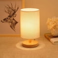 thumbnail image 3 of Lámpara de noche de dormitorio nórdica moderna y sencilla, luz de noche de madera LED, lámpara de mesa pequeña creativa, 3 of 5