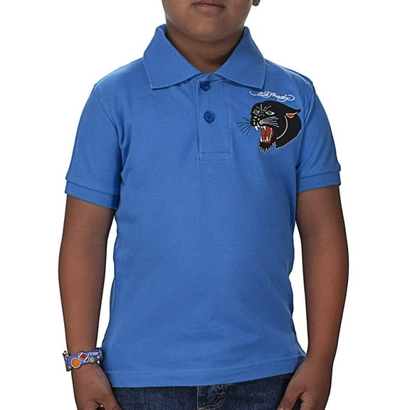 Ed Hardy Little Boys' Panther Polo - Cobalt - 2/3