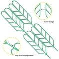 thumbnail image 4 of AMERTEER  Garden Trellis for Climbing Plants set 27 PCS Plastic Indoor Trellis for Potted Plants Green Stackable Leaf Shape Mini Climbing Plant Stakes DIY Flower Pot Support for Pea Vegetable Clematis, 4 of 9