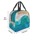 thumbnail image 3 of Sikiie Beach Lunch Bag for Women & Men Adult Insulated Lunch Box, Food Lunch Containers Lunch Tote Bags for Work, Travel, Outdoor, 3 of 8